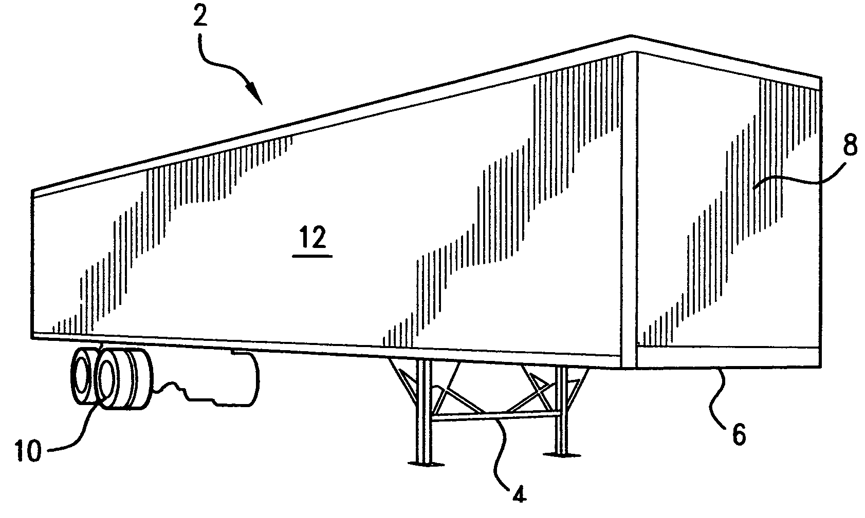 Sidewall assembly having composite panels for trailers and vans