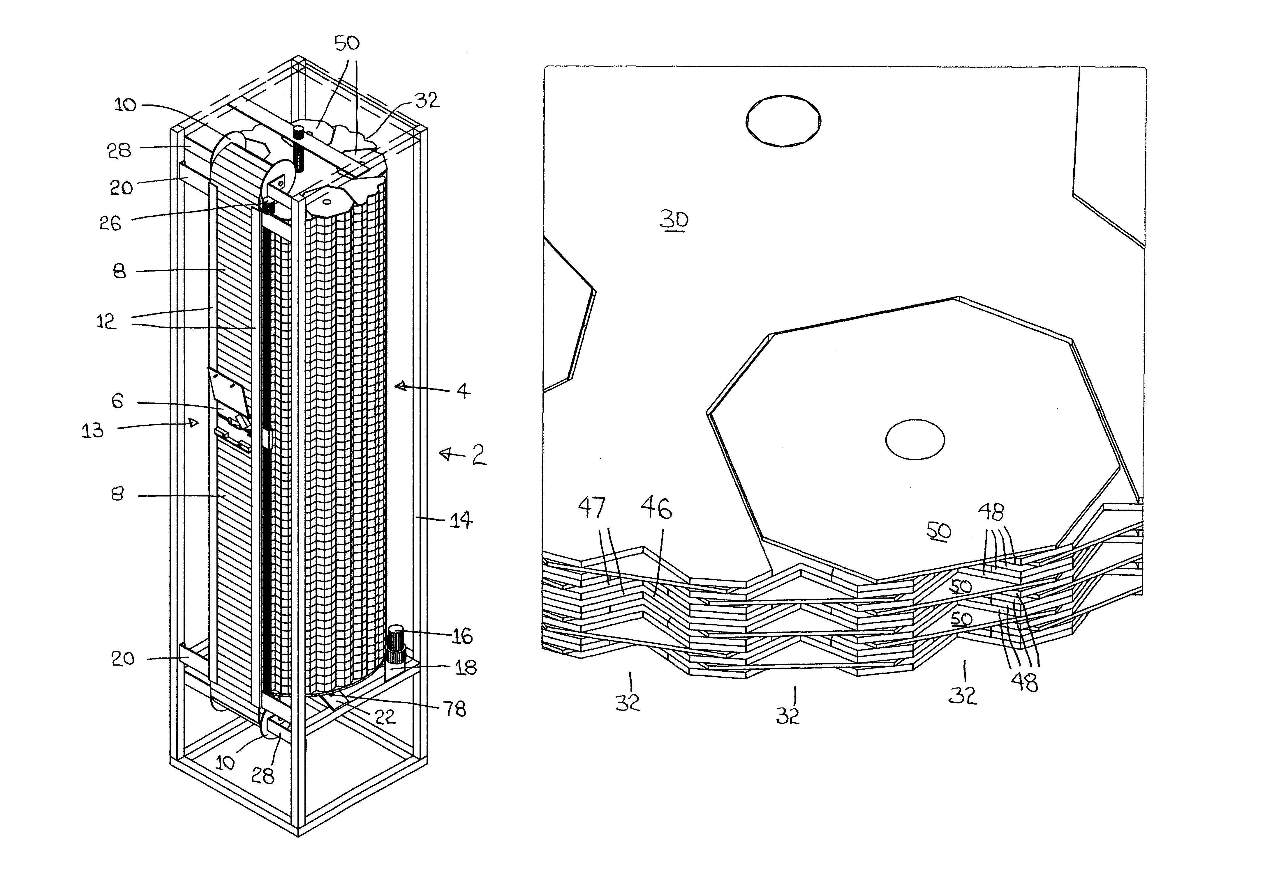 High-density disk storage and retrieval cylinder