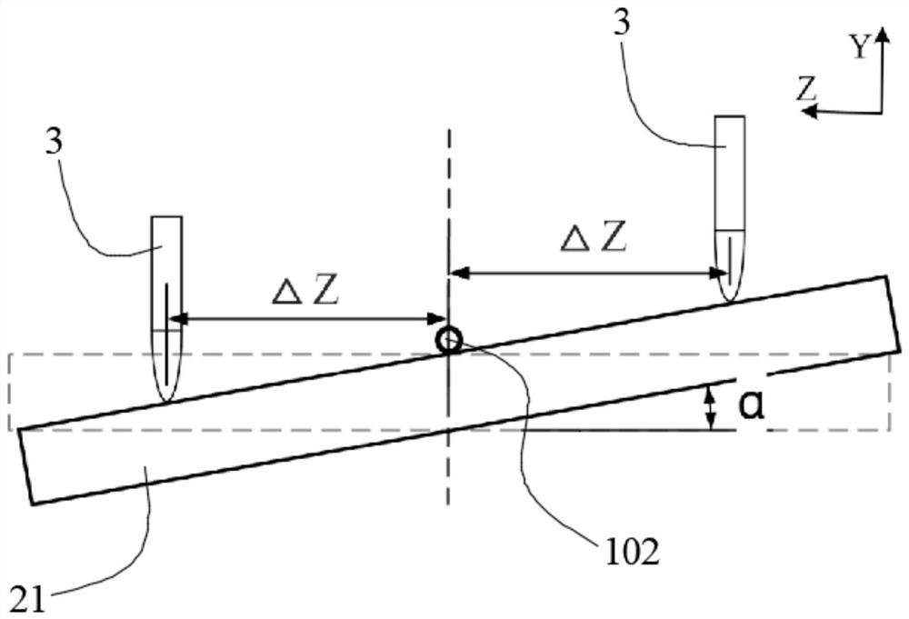 Electric trigger type soft probe calibration device and calibration method