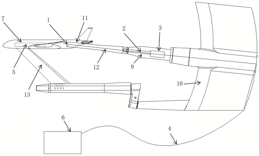 Intelligent false support rod device for high-speed wind tunnel