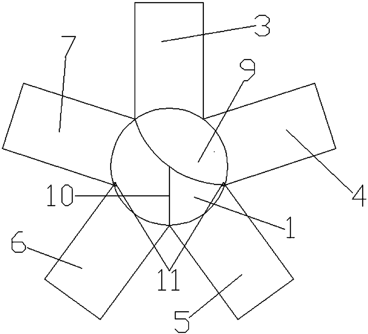 Multi-path flow and temperature control valve with bypass port