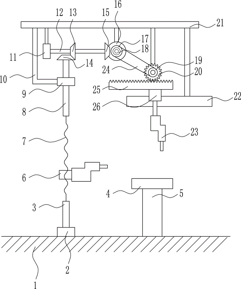 High-efficiency paint spraying device for centrifugal machine for sewage treatment