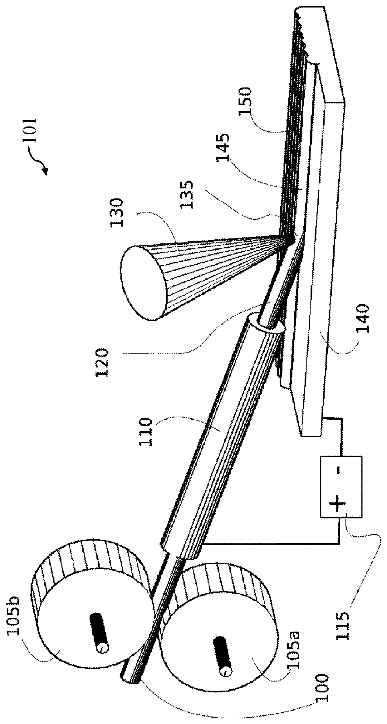 System and method for depositing a metal to form a three-dimensional part