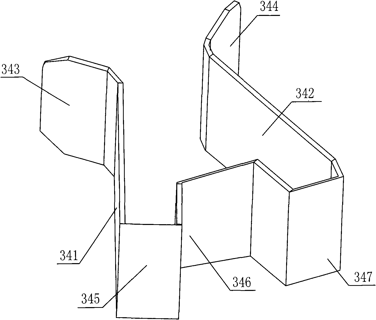 Door fixing device and container with same