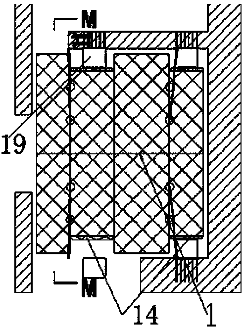 Protective structure for construction of core tube inside high-rise building