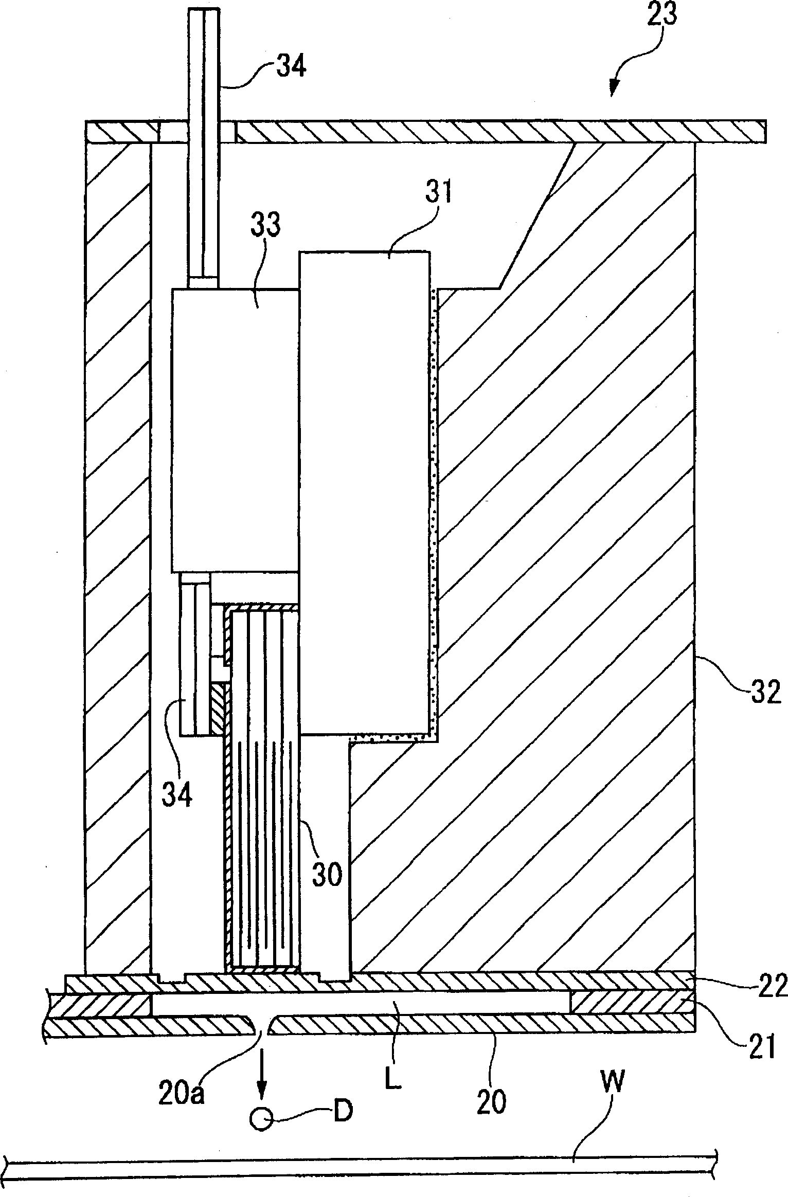 Droplet ejecting device and method thereof