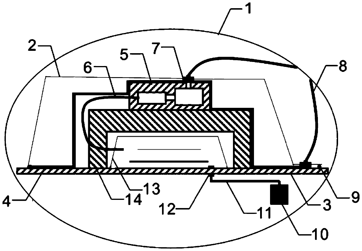 Resin vacuum forming device and component preparation method