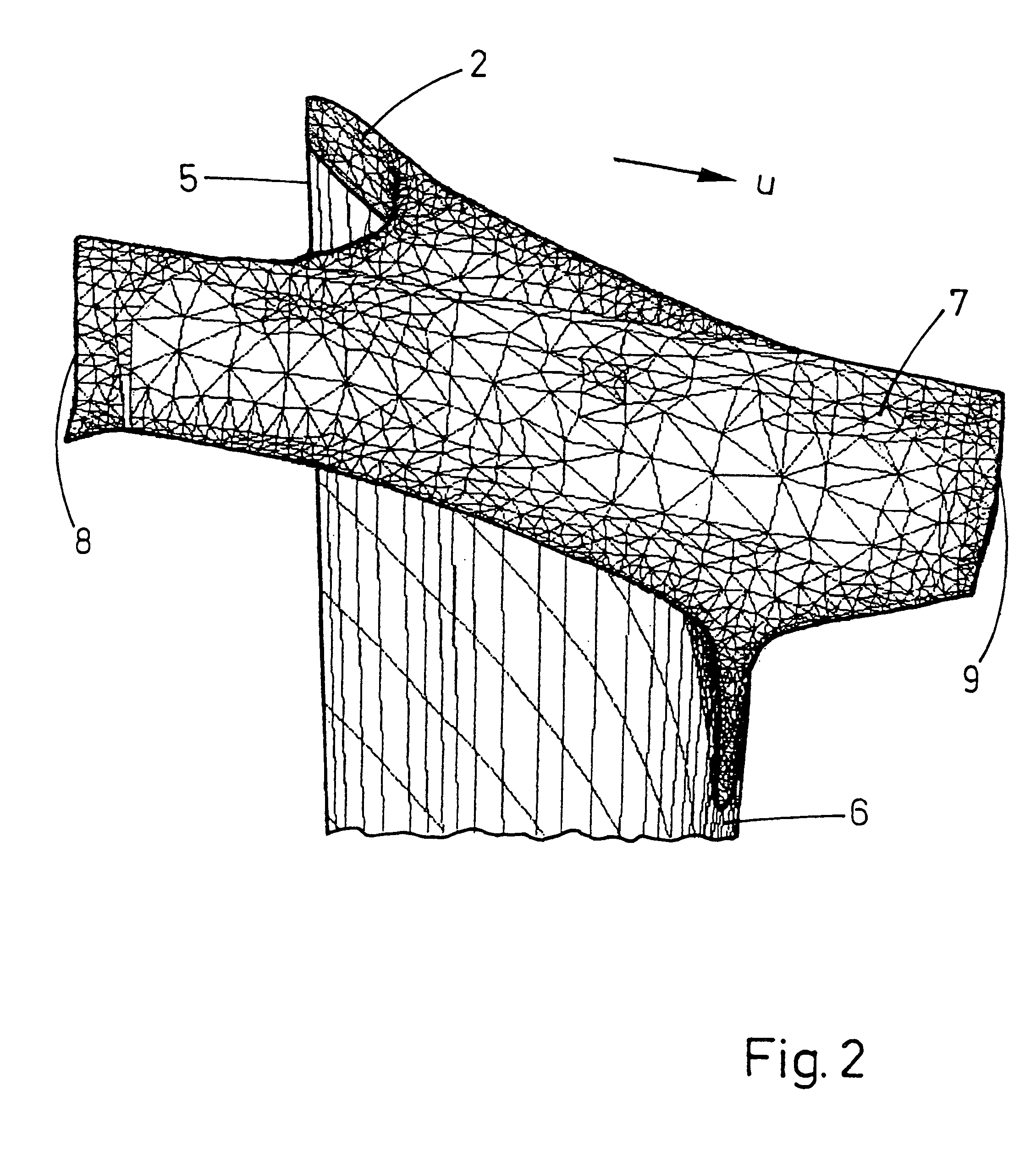 Method of modifying the coupling geometry in shroud band segments of turbine moving blades