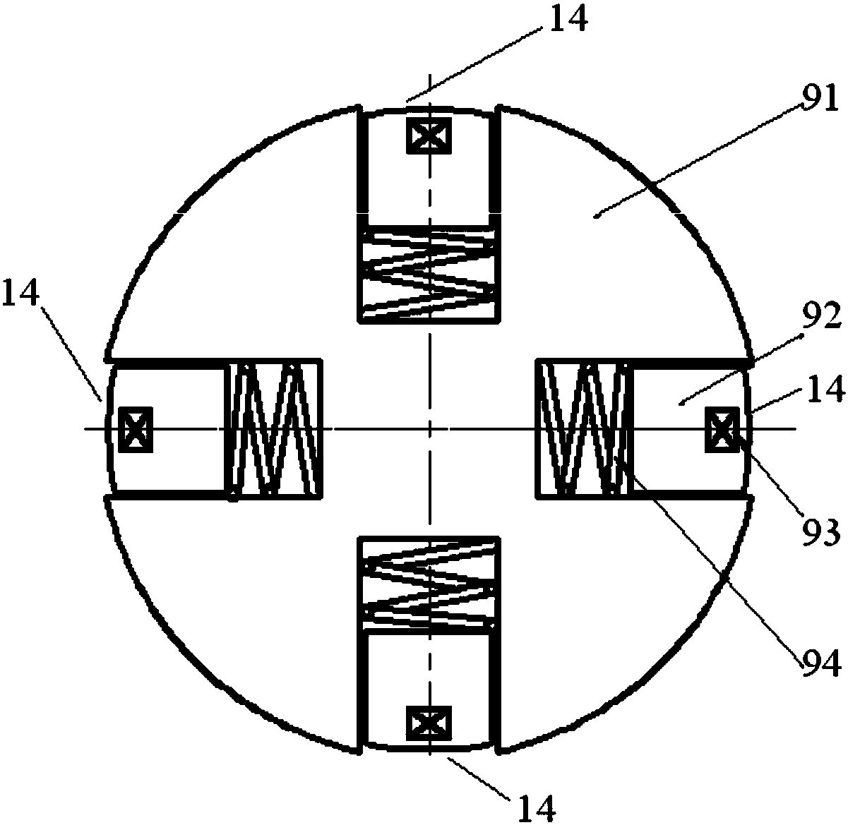 A magnetorheological fluid damper