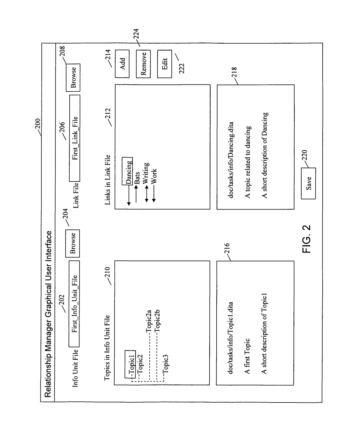 Automated relationship management for darwin information typing architecture