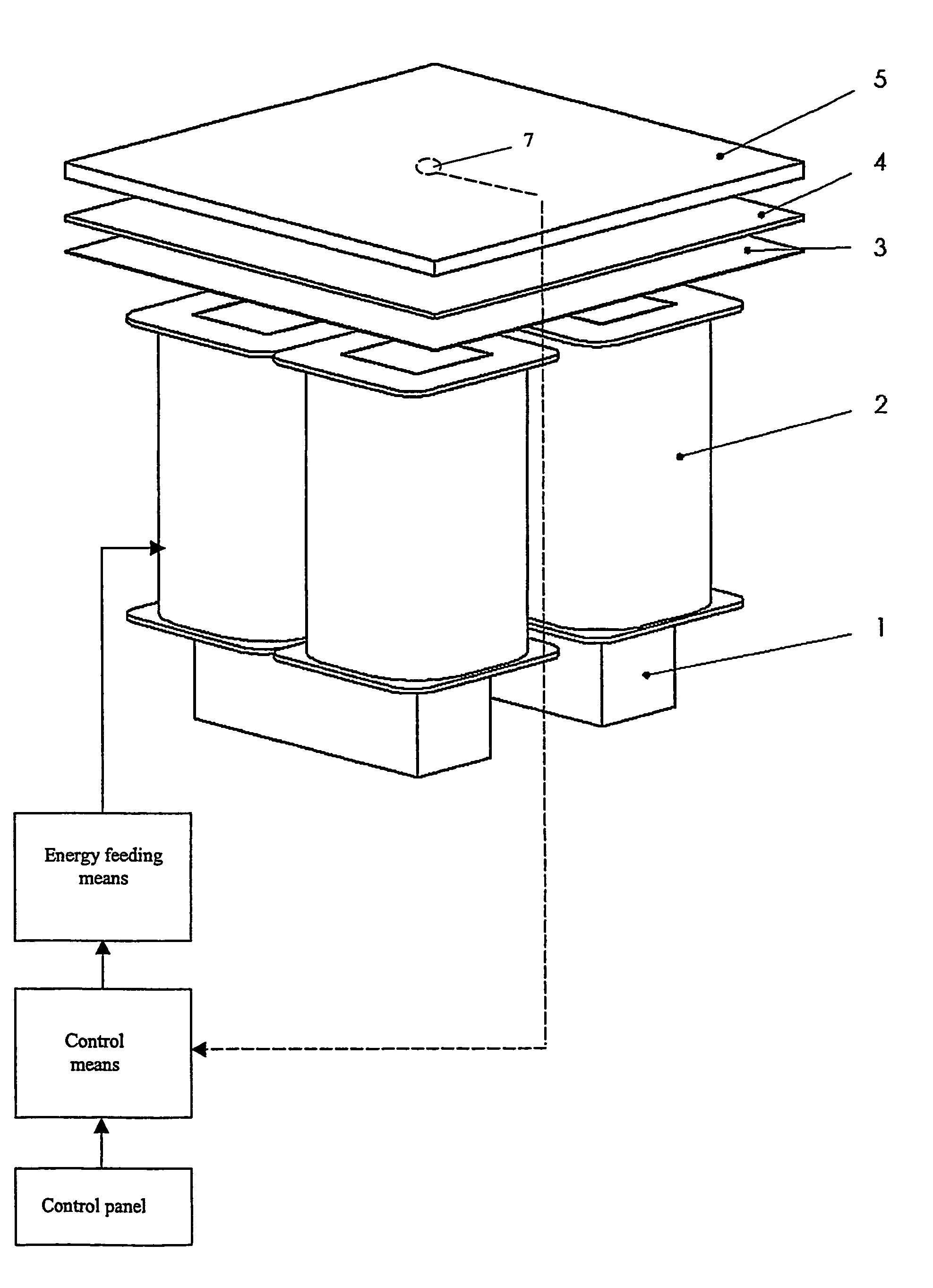 Frying hob arrangement with induction heating