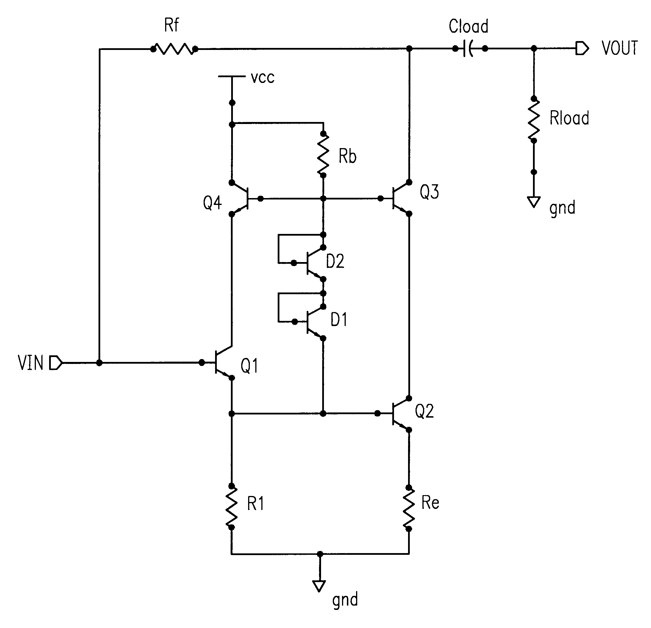 Low noise, low distortion RF amplifier topology