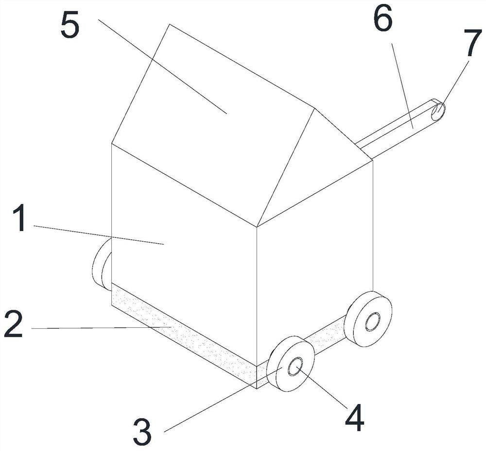 A road maintenance device used in near-desert areas