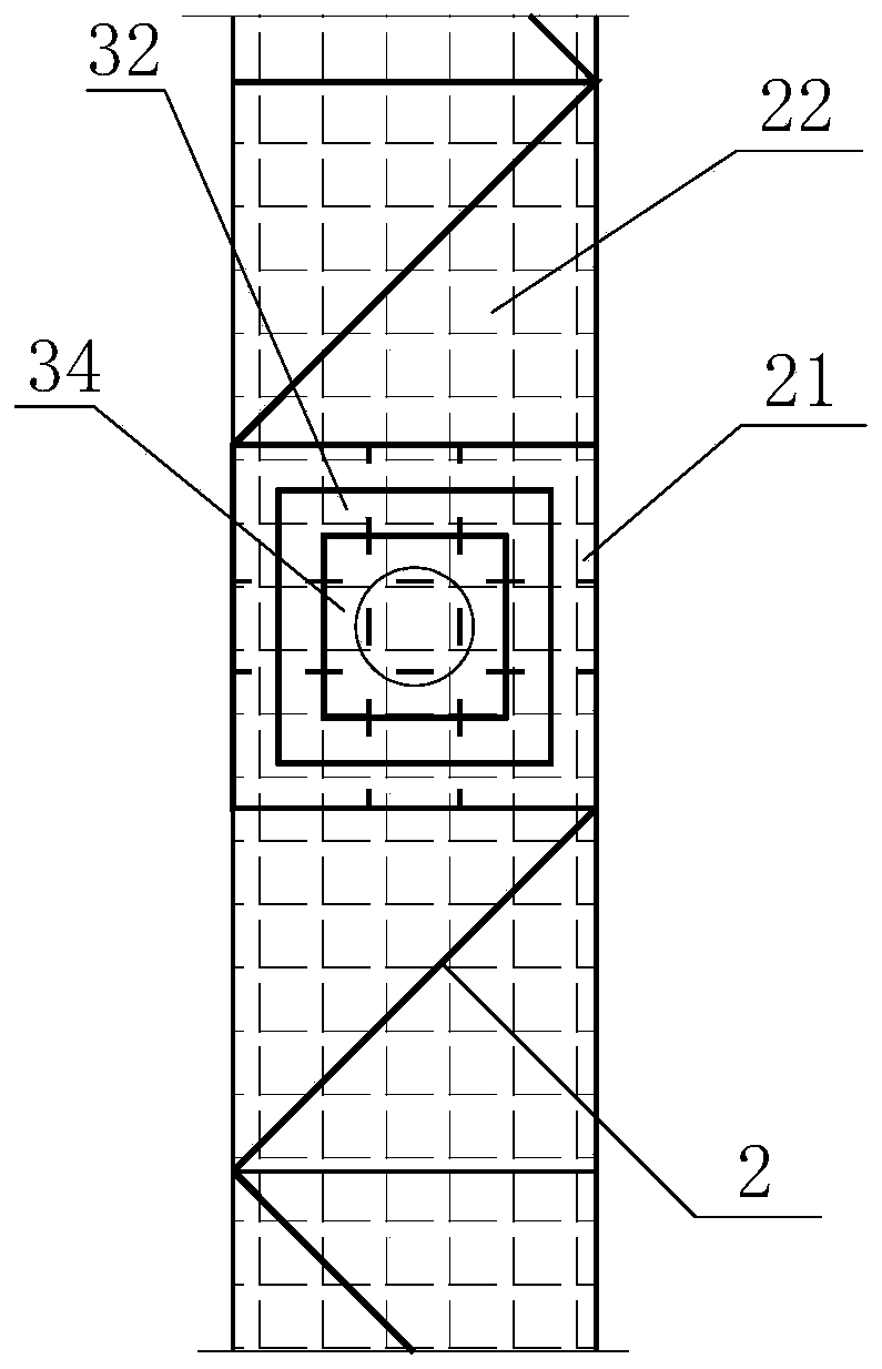 Protection structure for high and steep slope and construction method thereof