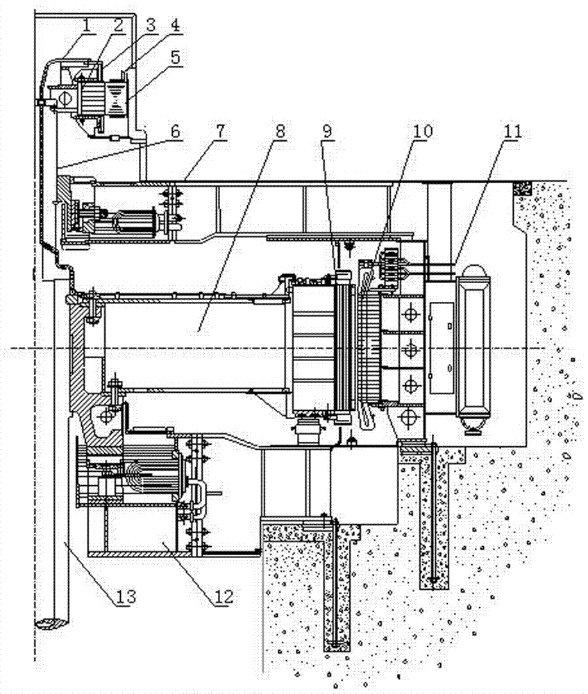 A variable speed constant frequency generator