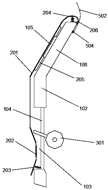 Upper and lower split anti-blocking type coal falling cylinder