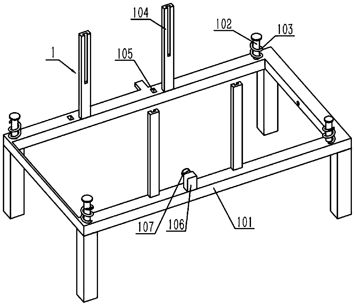 A sorting sand screening machine