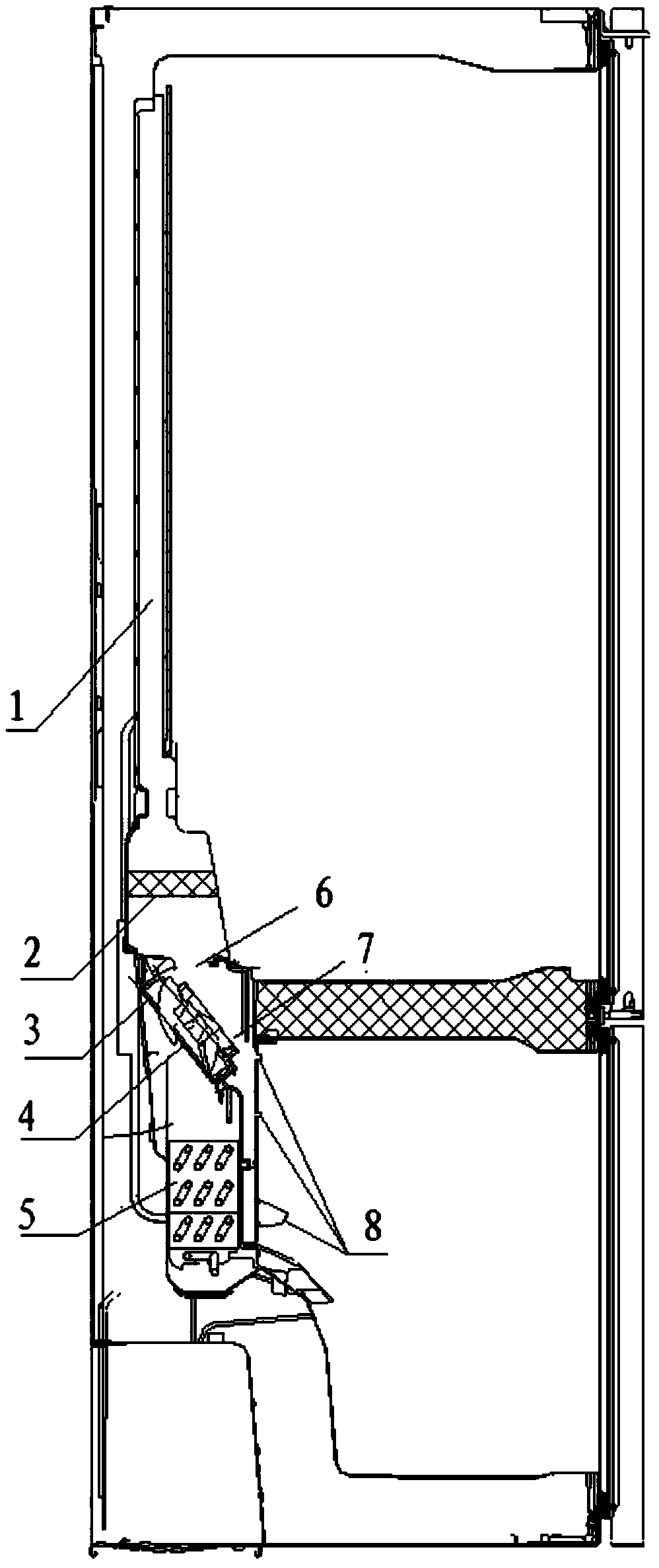 Air duct assembly and refrigerator with same