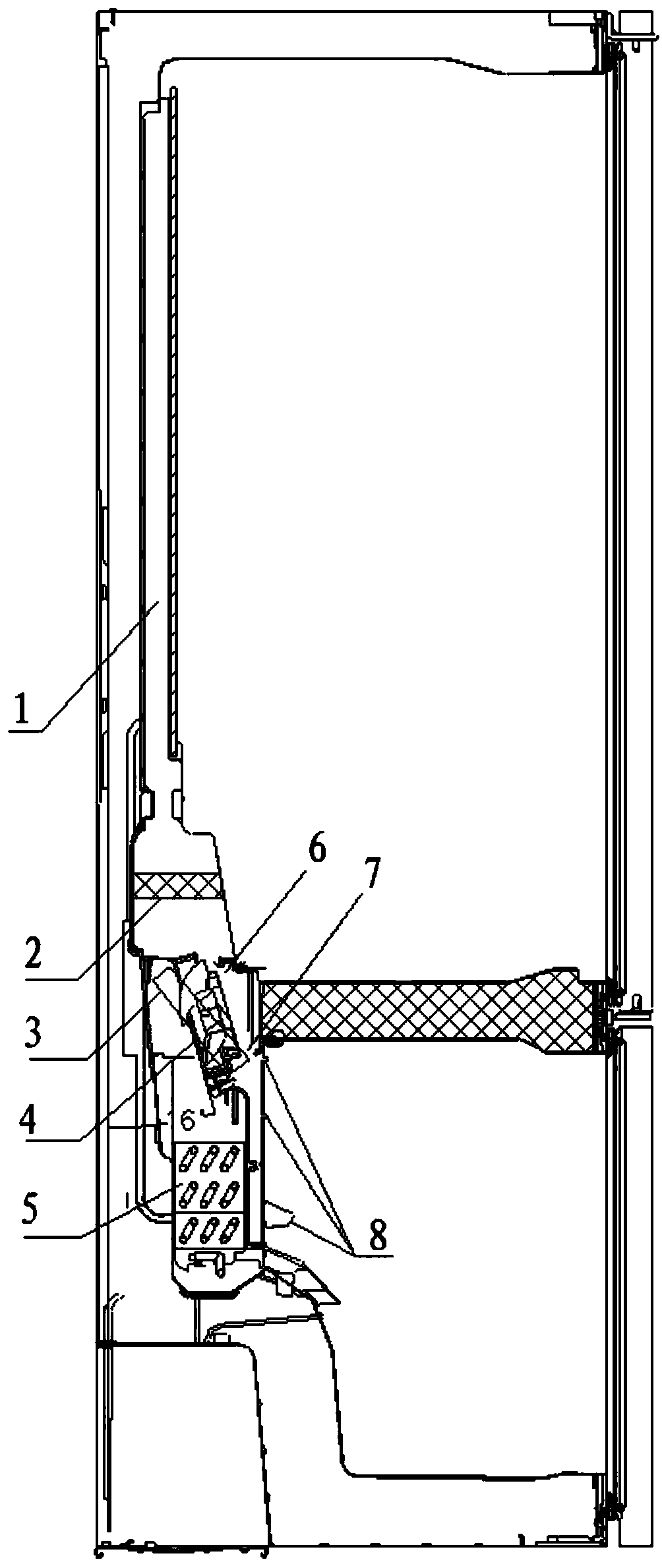 Air duct assembly and refrigerator with same