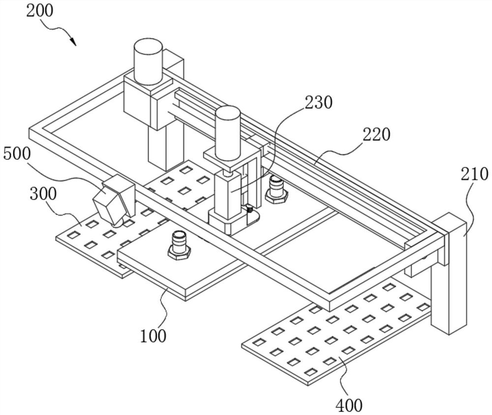 Material taking and placing device, material taking and placing method and chip production equipment