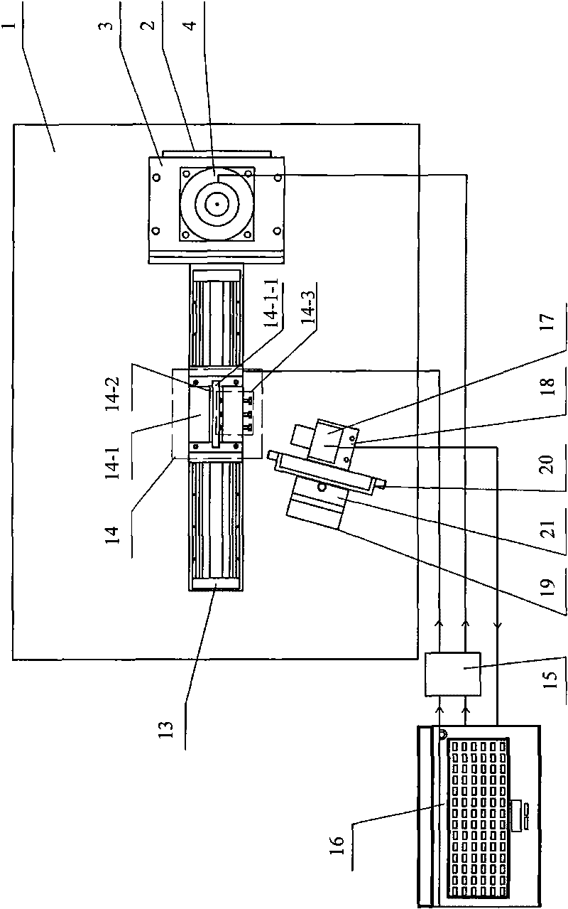 Detection device of laser damage threshold of optical crystal element