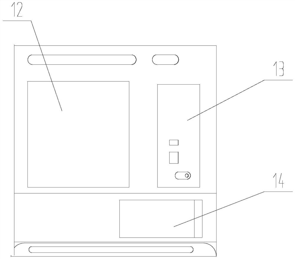 A box lunch vending system based on external chute direct push and take-out