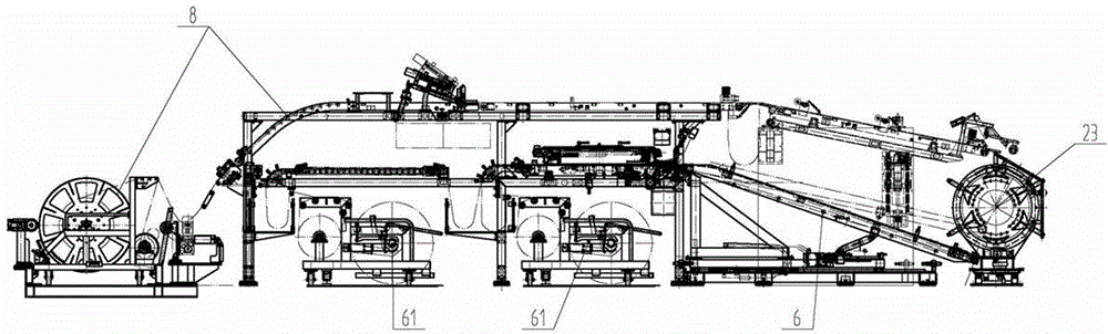 Two-section molding machine of passenger radial tire and molding method thereof