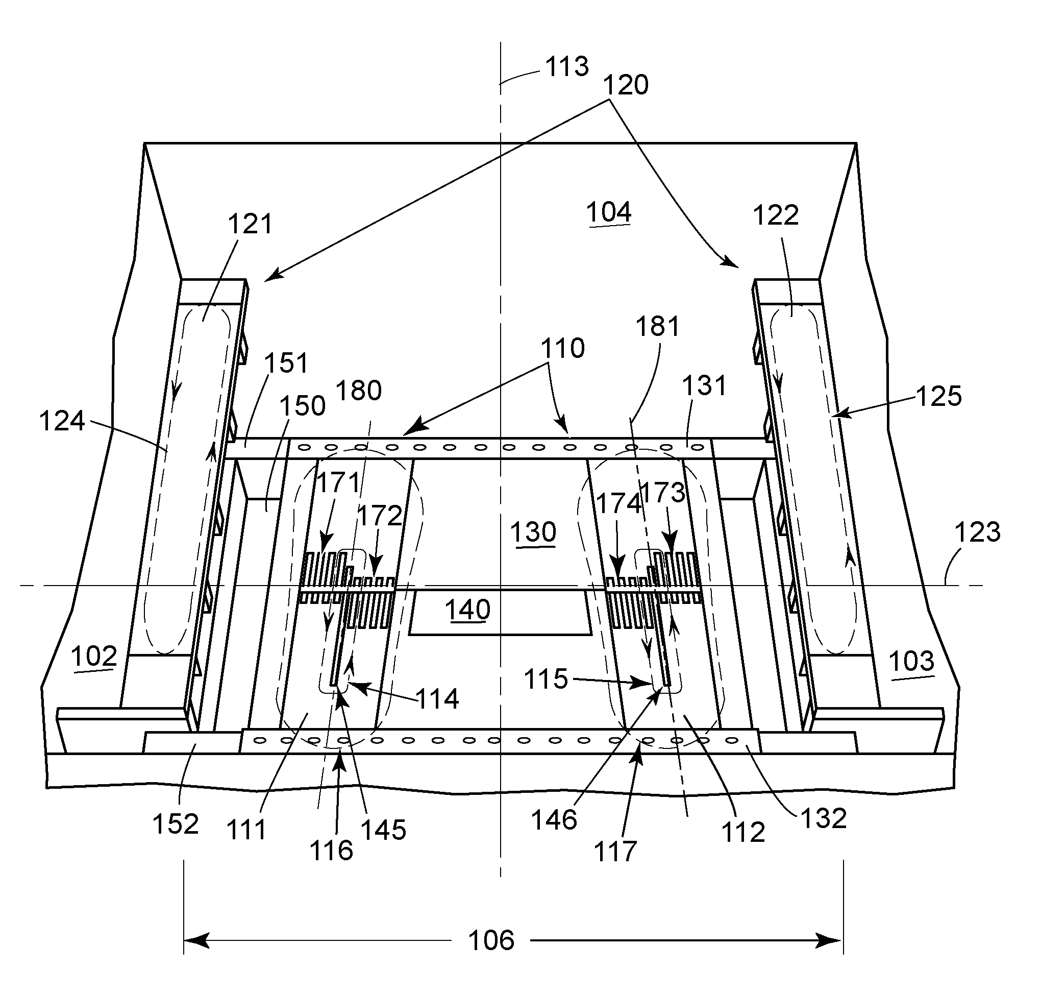 Apparatus and method for non-symmetric magnetic field balancing in an inspection scanner