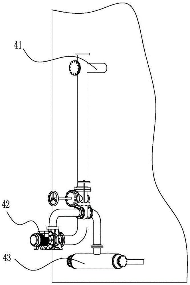 Hydraulic stirring anaerobic tank