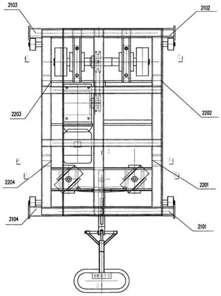 Device for transferring and hoisting heavy equipment