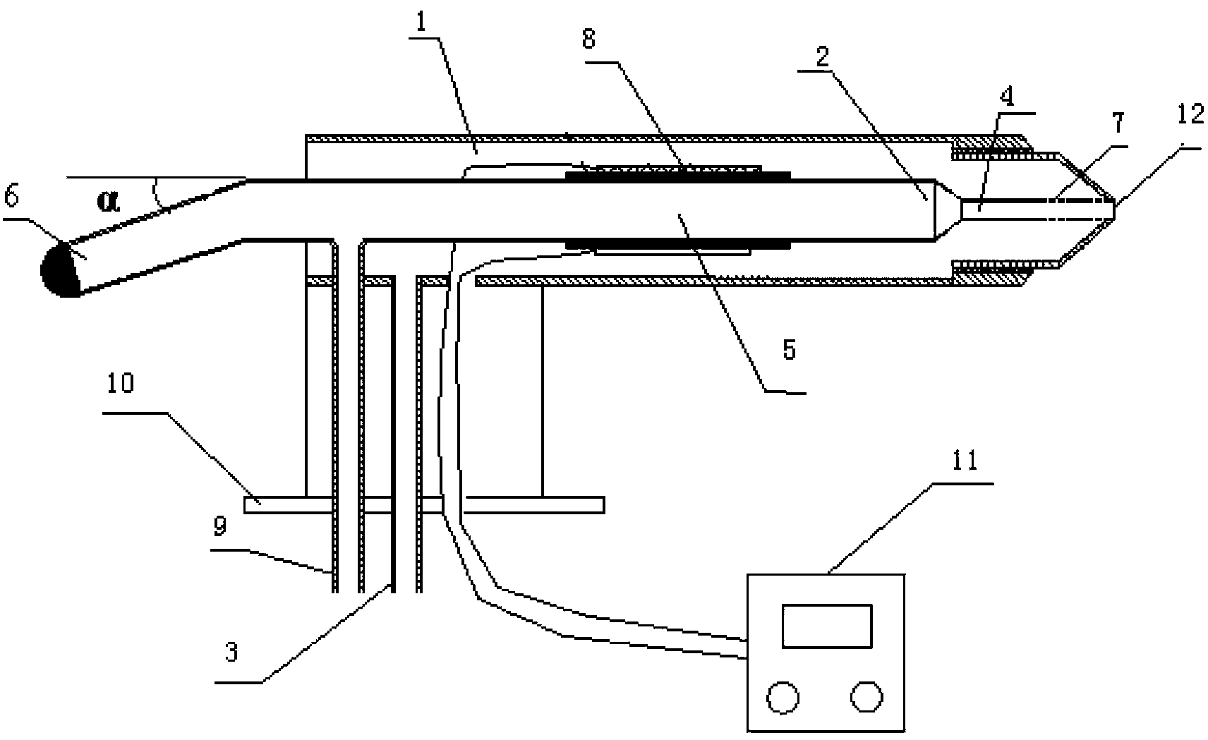 Miniature onboard reverse plug flow cloud droplet sampling device and working method thereof