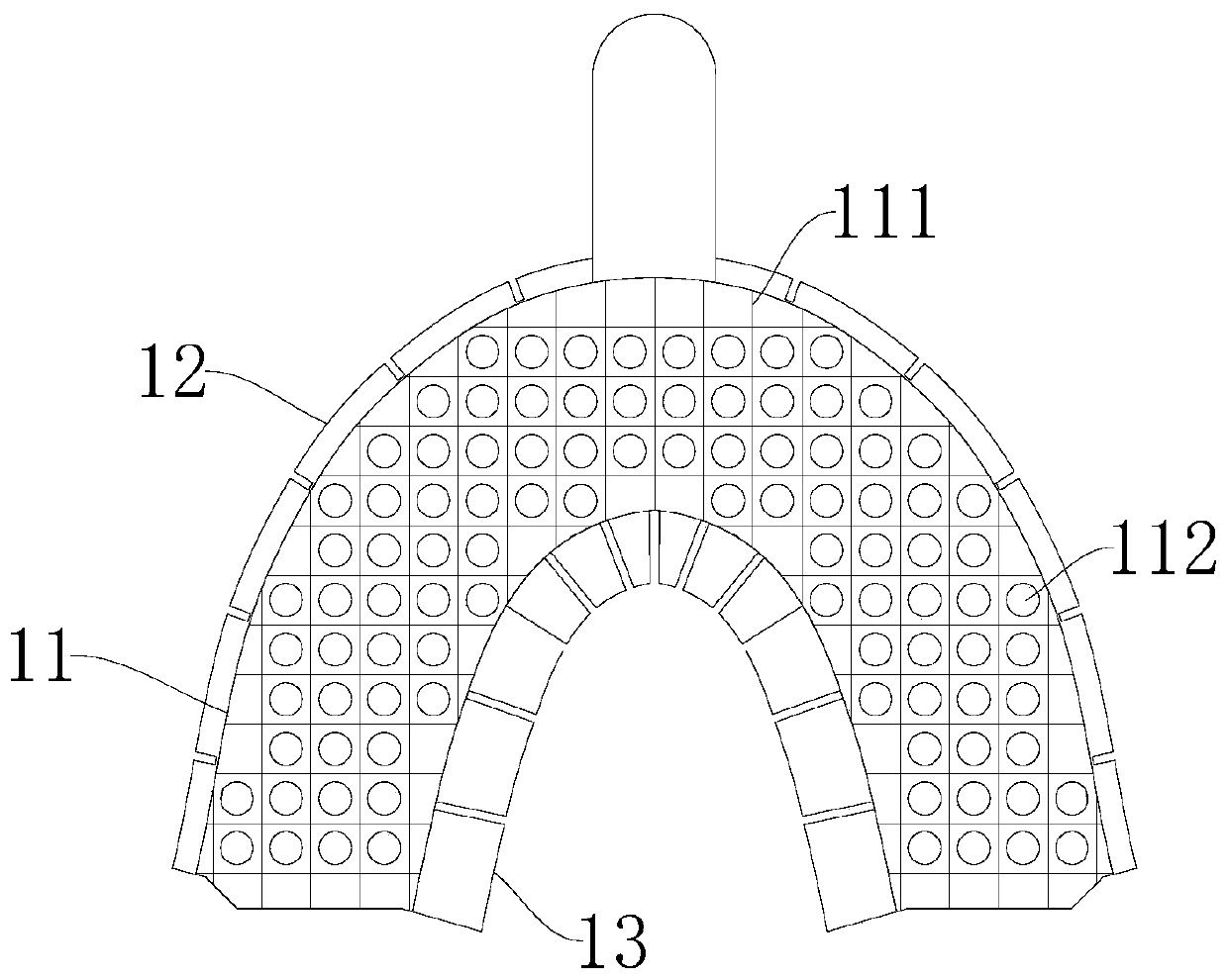 Tray for manufacturing implanting guide plate and method for manufacturing implanting guide plate