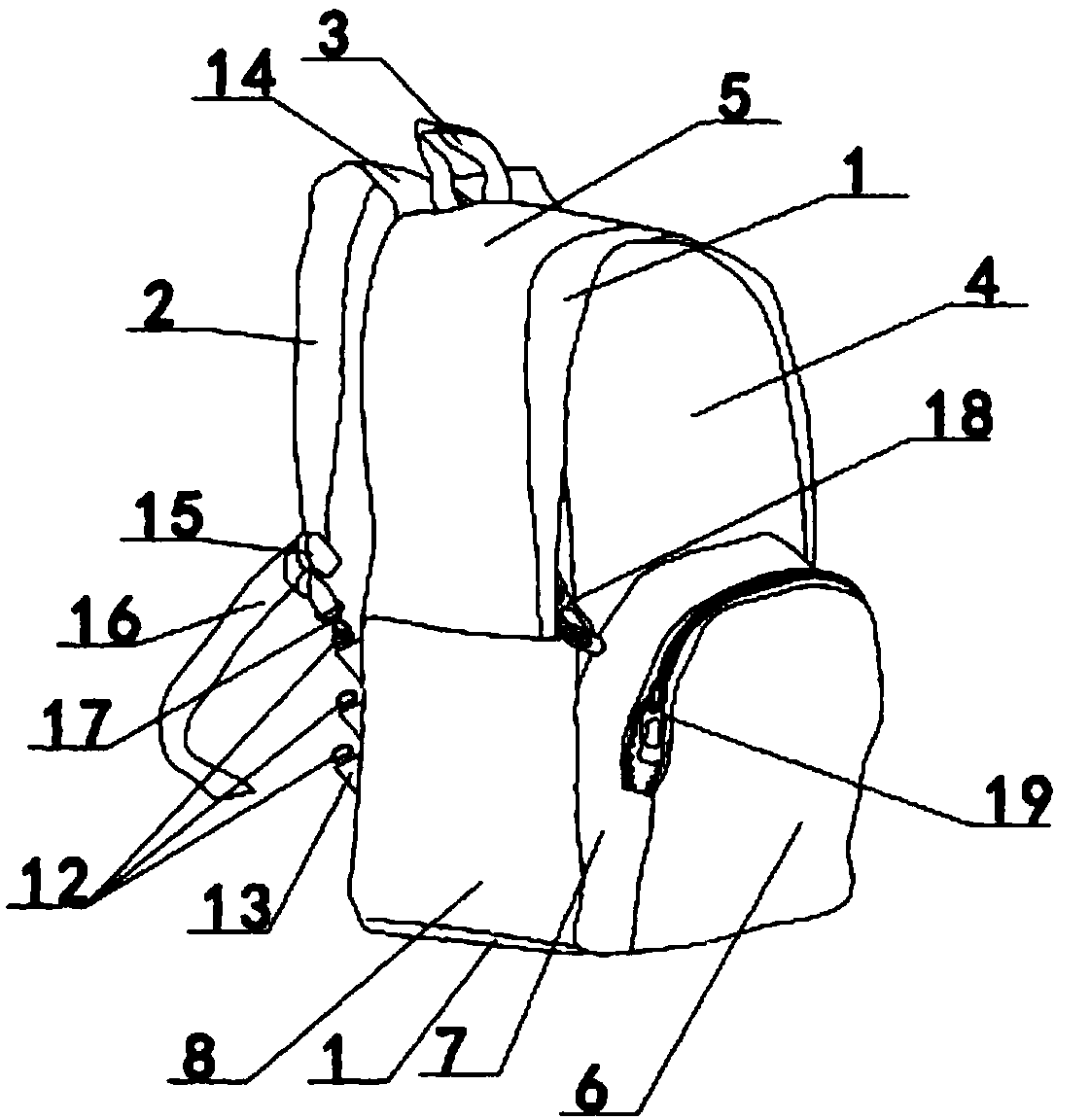 Multi-purpose travelling bag