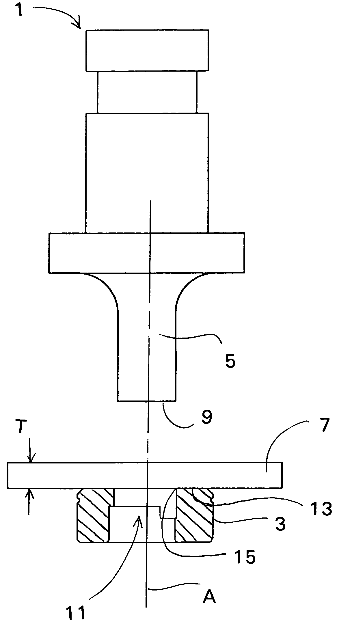 Slug pulling preventing tooling die