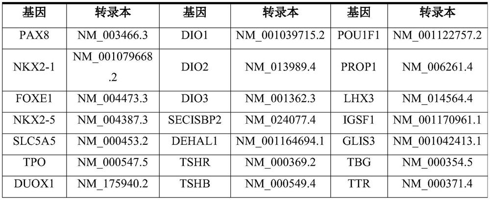 Marker of pathogenic gene of hereditary thyroid dysfunction disease and detection kit thereof