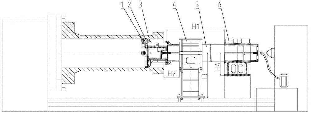 Deep hole finish machining method of motor casing of nuclear main pump