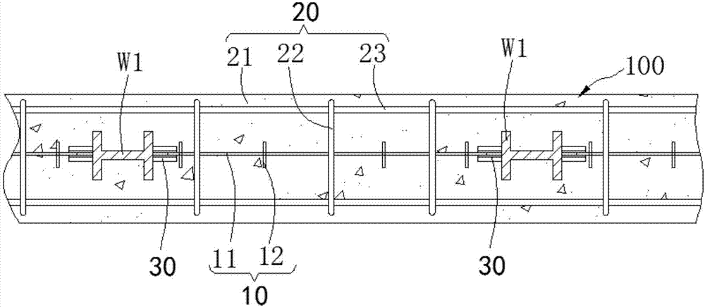 Framed-tube structure suspended coupling beam structure and coupling beam construction method