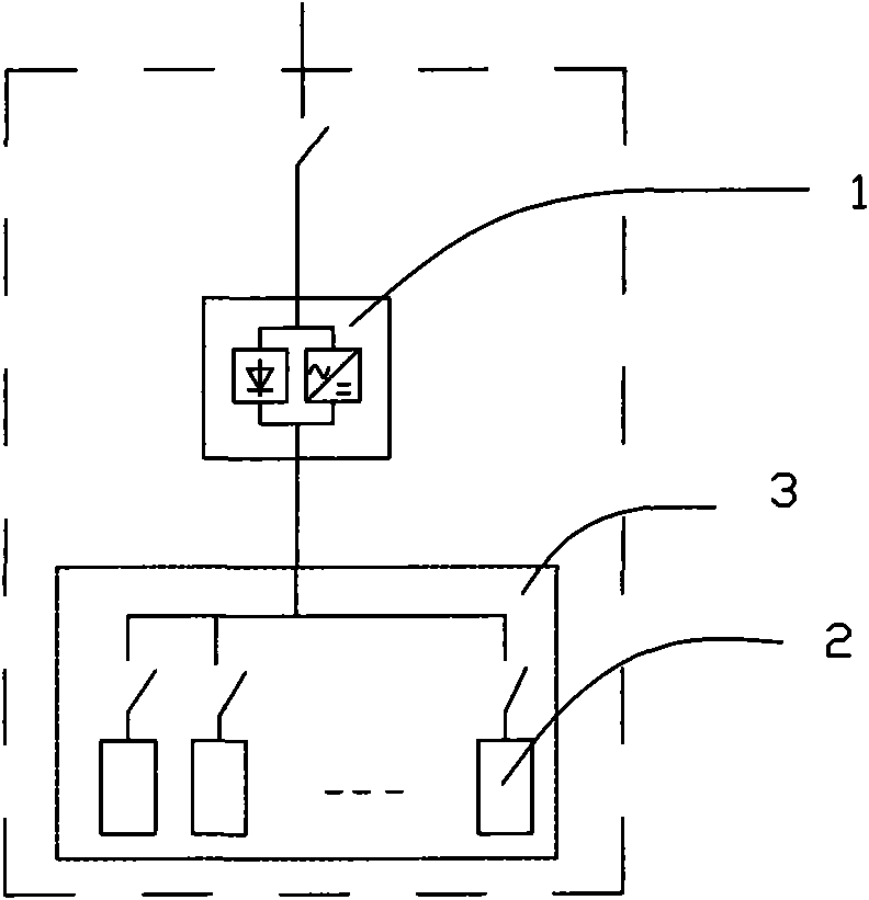 Energy-accumulating system module for power emergency power supply of nuclear power plant