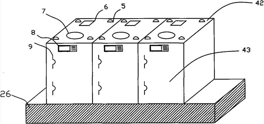 Energy-accumulating system module for power emergency power supply of nuclear power plant