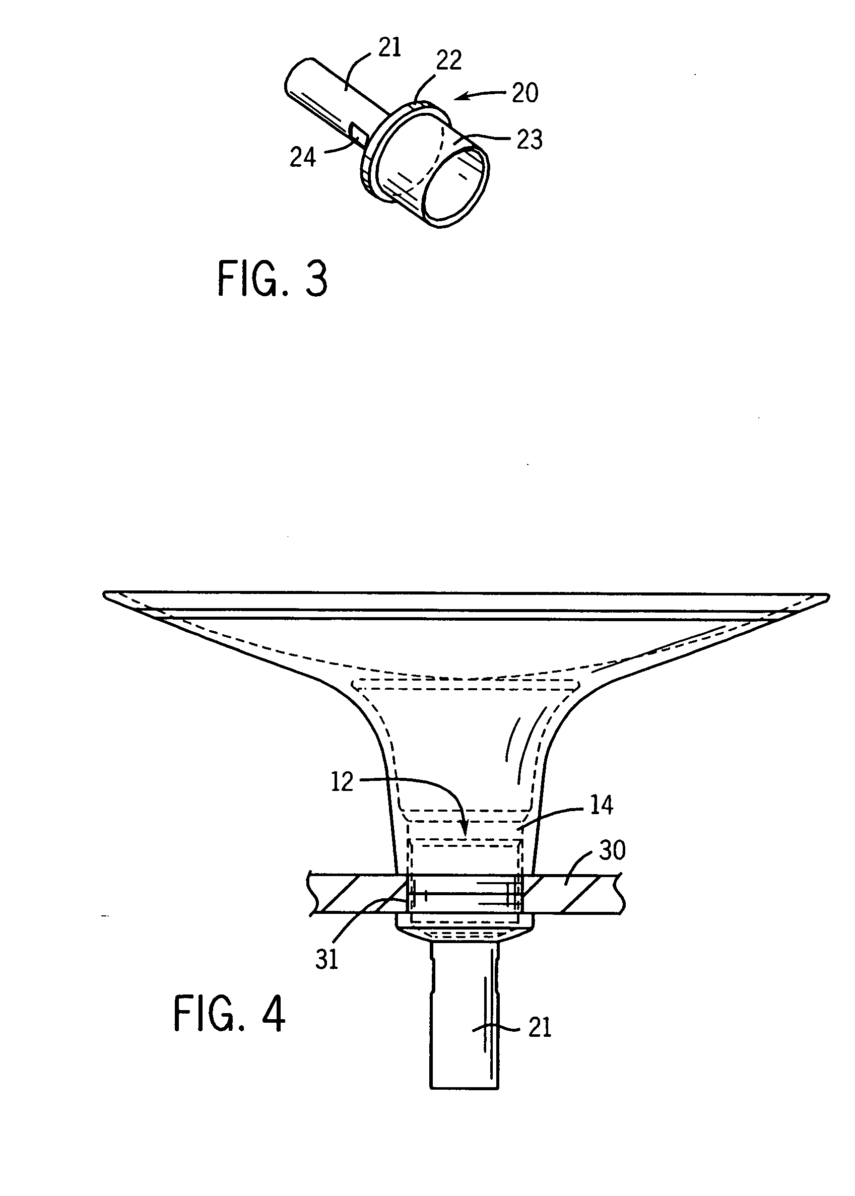 Drain outlet with integral clamp for use with a plumbing fixture