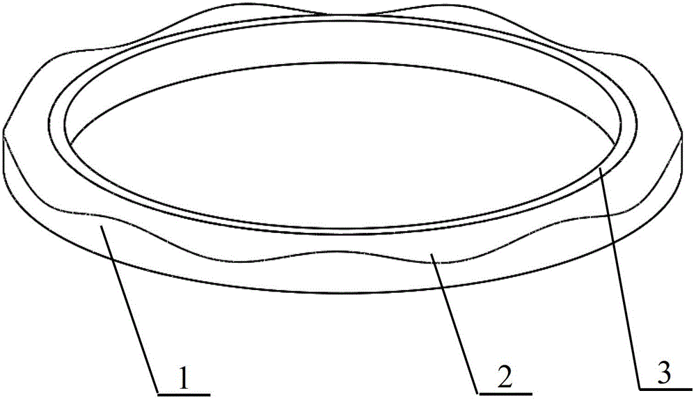 Grinding method for complex surface of mechanical seal ring