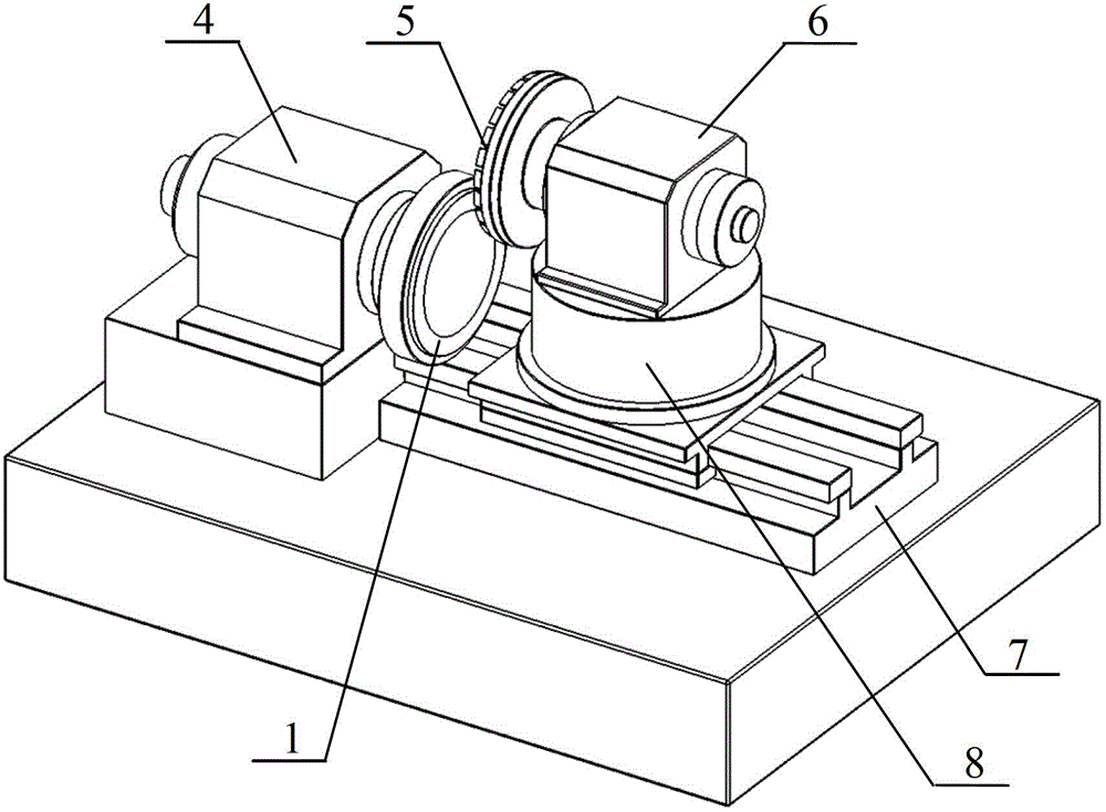 Grinding method for complex surface of mechanical seal ring