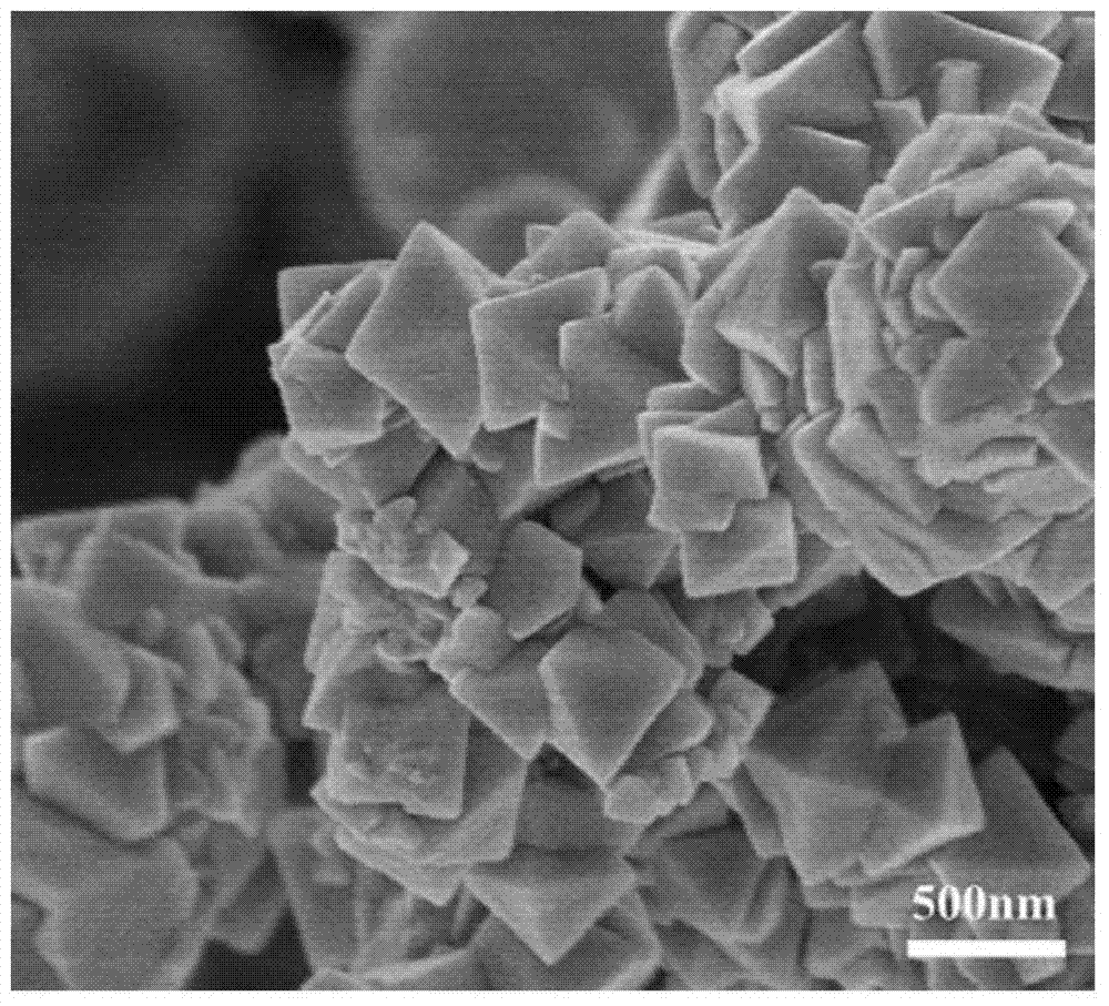 Manganese cobaltate octahedral nanomaterial and preparation method thereof