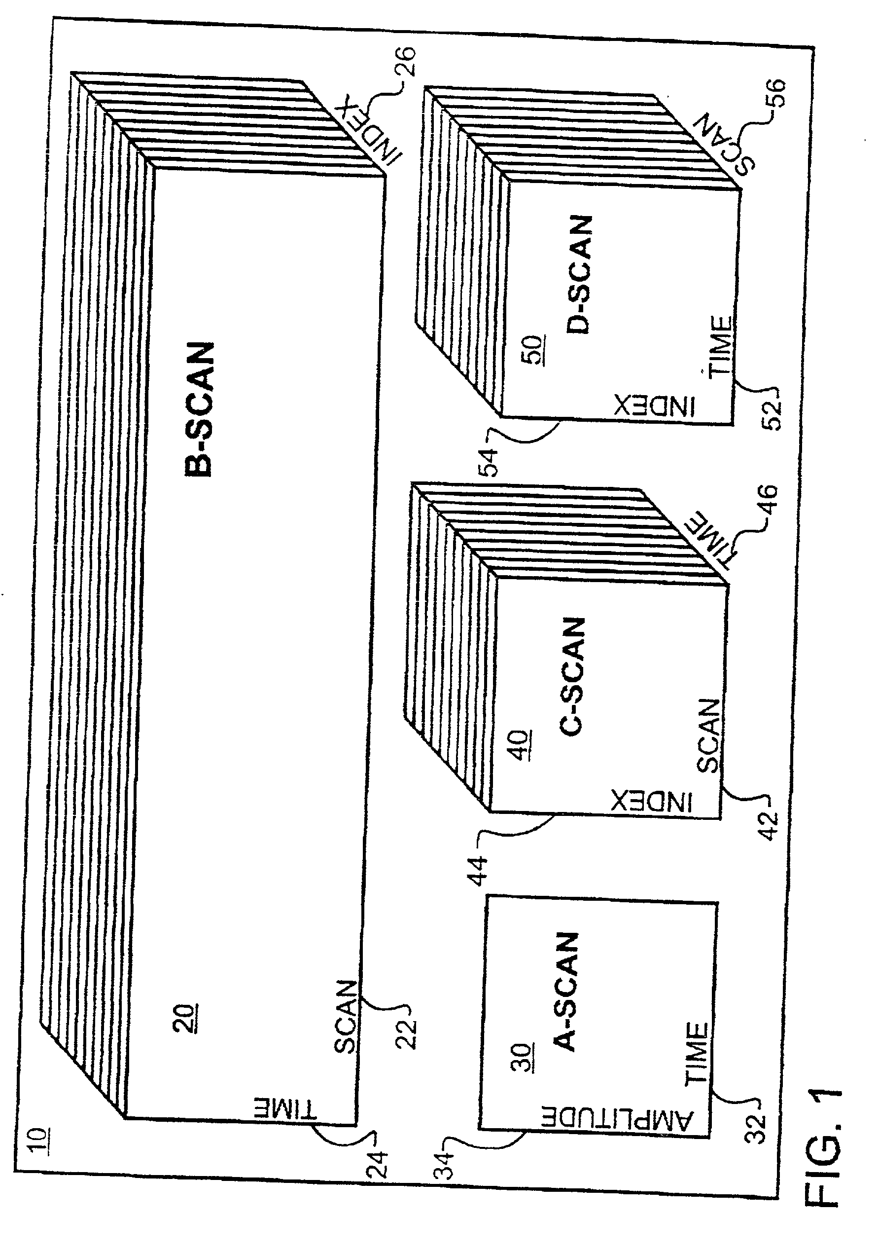Method for sizing surface breaking discontinuities with ultrasonic imaging