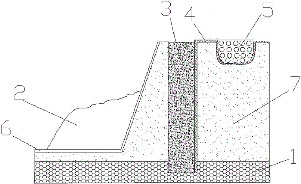 GCL vertical anti-seepage wall and preparation method thereof