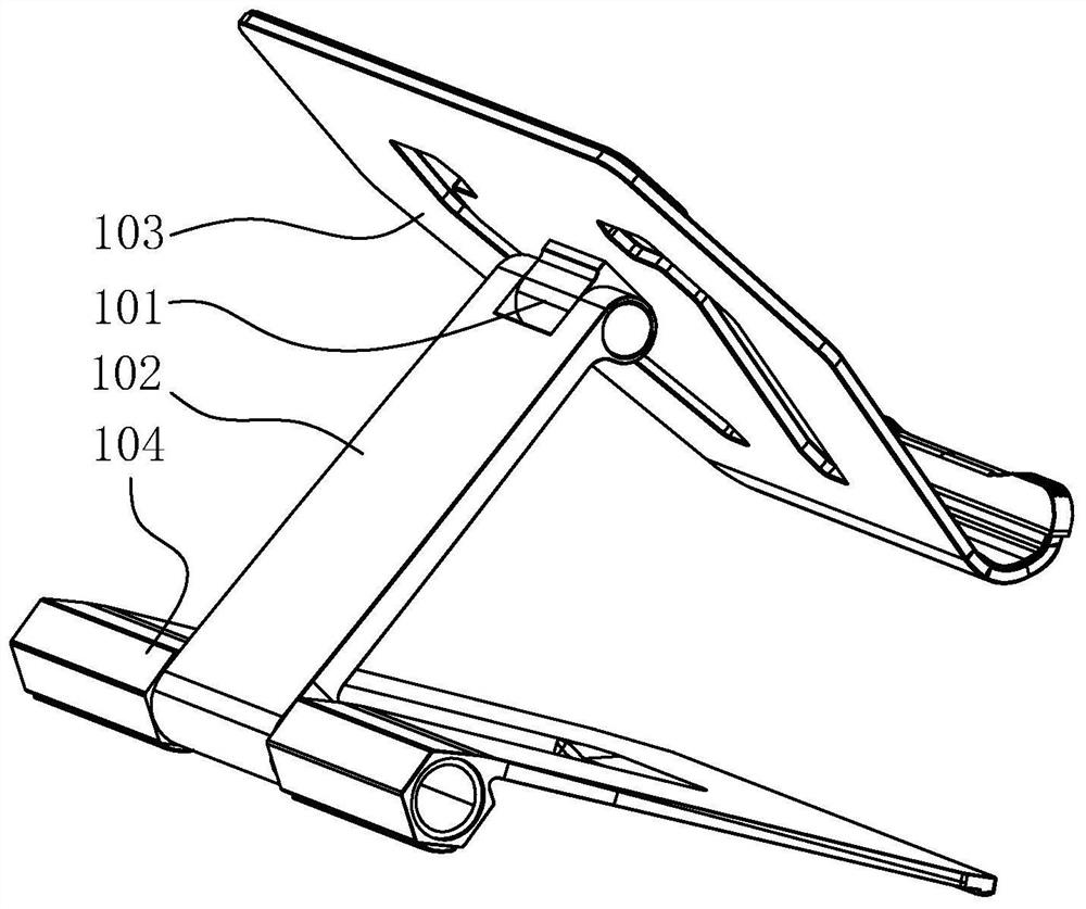 Multi-shaft adjustable support assembling device and assembling process