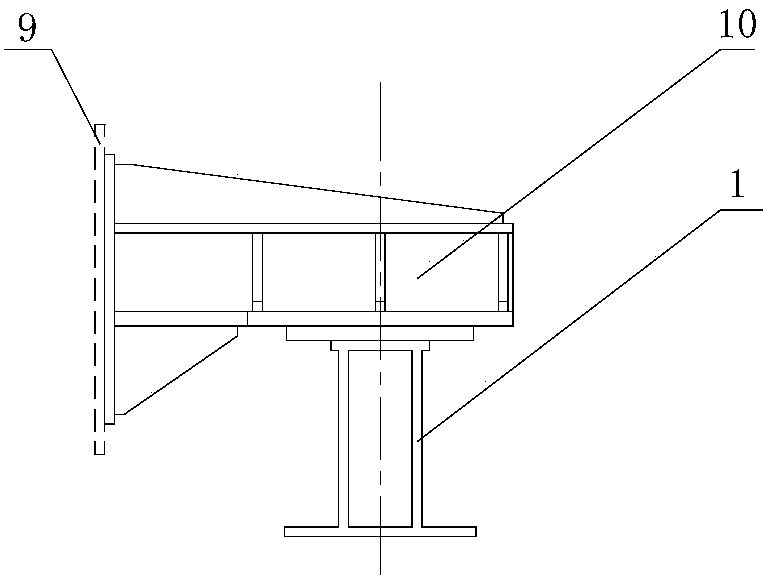 Large vacuum container door operating mechanism