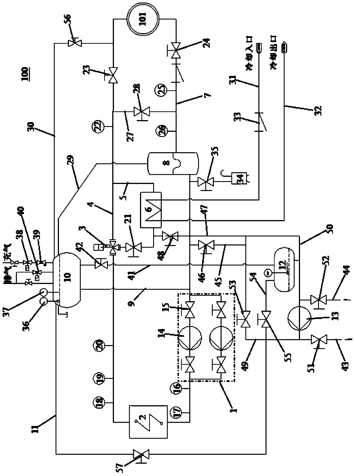 Ultra-high-temperature oil temperature machine with cooling control function