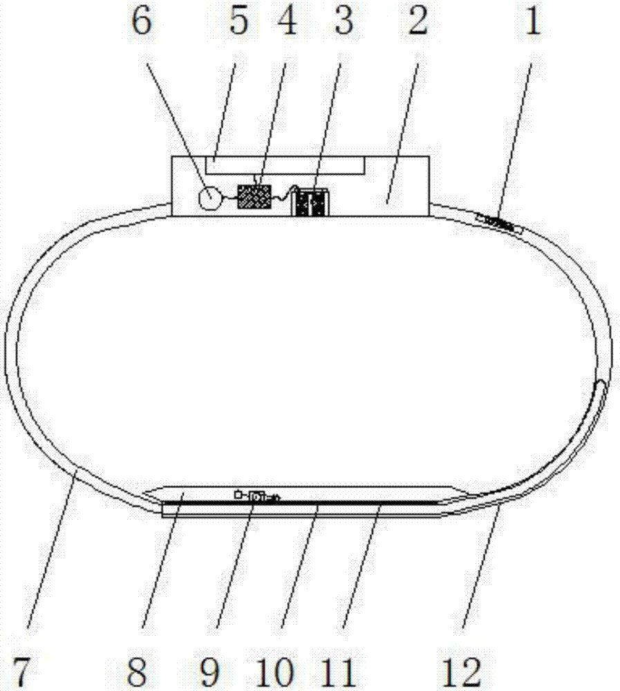 A smart wearable wristband with quick disassembly and memory