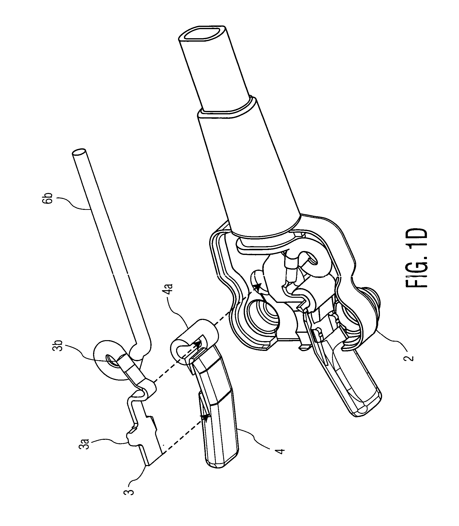 Double connector for medical sensor